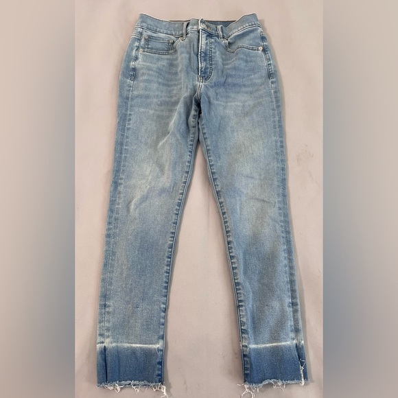 Express Jeans Womens‎ Size 4S short Skinny High Rise Blue - Picture 1 of 8